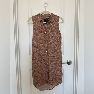 Tahari 100% Linen Shirt Dress